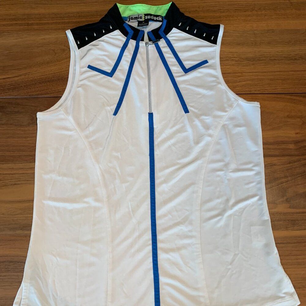 Jamie Sadock sleeveless golf, pickleball, tennis, top, sz M, EUC